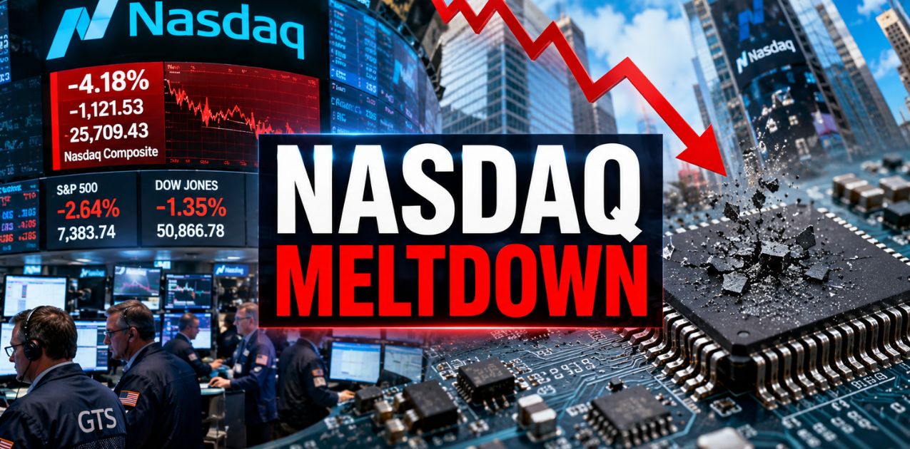 ناسداك ينهار 4.18% وأسهم الرقائق تخسر 1.2 تريليون دولار في أسوأ جلسة منذ أبريل 2025